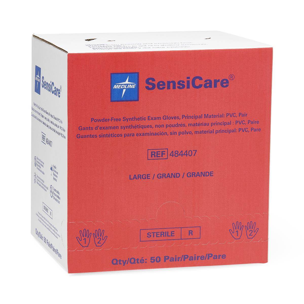 SensiCare Stretch Vinyl Sterile Exam Gloves