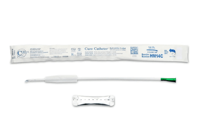Cure Medical Hydrophilic Coude Tip Catheter