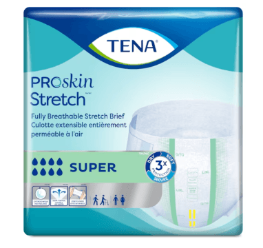 TENA ProSkin Stretch Super Briefs, Fully Breathable