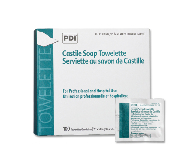 Lingettes de savon de Castille