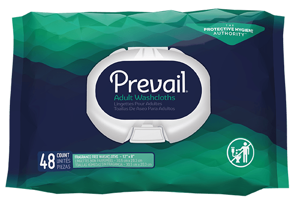 Débarbouillettes pour adultes Prevail