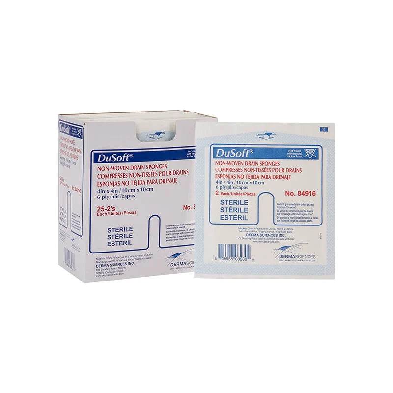 DuSoft Tracheotomy Sponge 6-ply