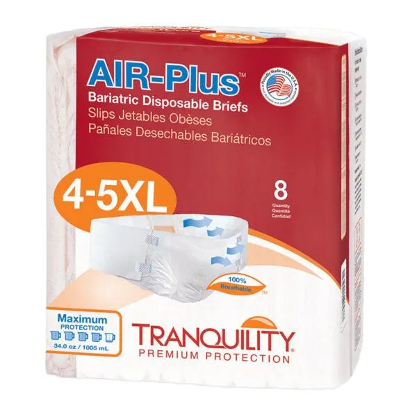 Tranquility AIR-Plus Bariatric Disposable Briefs