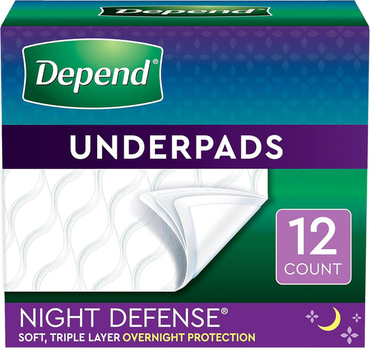 depends night time underpads