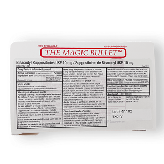 Magic Bullet Suppositories DIN 02241091 – SCI Supply Inc.