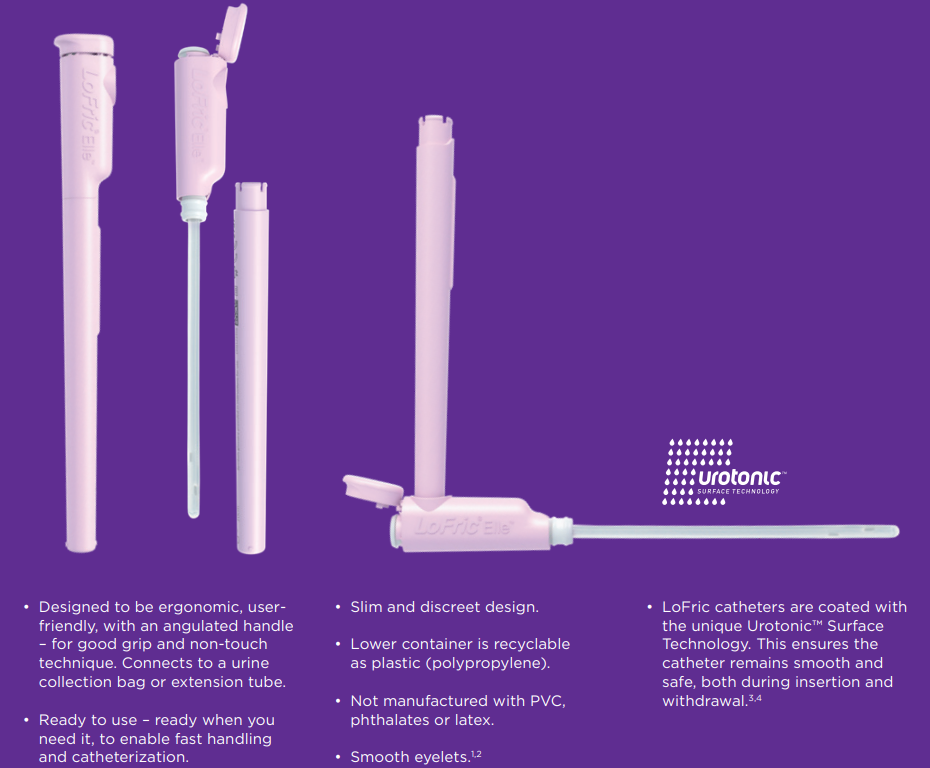 LoFric® Elle™ Hydrophilic Intermittent Catheter