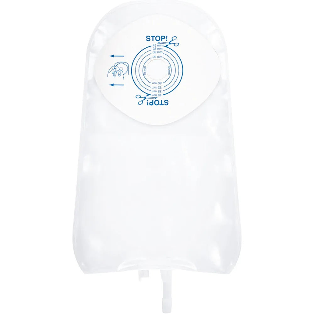 Active Life Urostomy Pouch w/ Bendable Tap, Cut-to-Fit