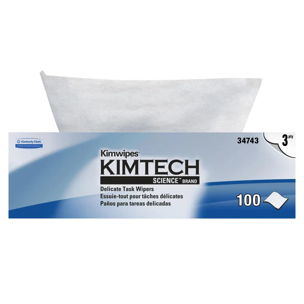 Kimtech Kim wipes science brand 100 3 ply wipe box