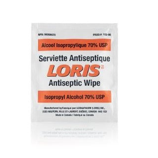 Loris Antiseptic Alcohol Hand Sanitizing Wipe 51/Box