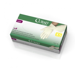 Image for CURAD Powder-Free Textured Latex Exam Gloves