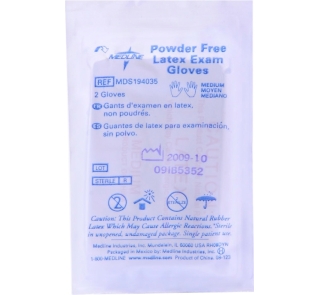 Image for Sterile Powder-Free Latex Exam Glove Pairs