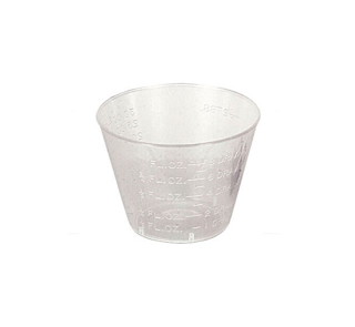 Image for Medicine Cup Plastic Clear 1 oz