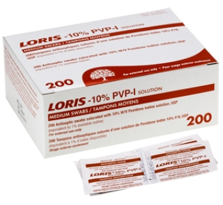 Image for Loris 10% Povidone-Iodine Swab Sticks
